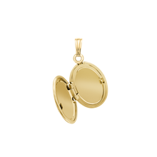 Load image into Gallery viewer, ITI NYC Hand Engraved Design Oval Locket in 14K Gold Filled with Optional Engraving (34 x 20 mm)