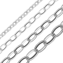 Load image into Gallery viewer, Bulk / Spooled Oval Rolo Chain in Sterling Silver (2.60 mm - 5.00 mm)