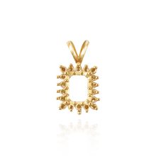 Load image into Gallery viewer, ITI NYC Emerald Shape Cluster Pendants (14-18 Side Stones | 6.00 x 4.00 mm - 10.00 x 8.00 mm)