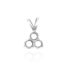 Load image into Gallery viewer, ITI NYC 3 Stone Cluster Pendants (3 x 2.00 mm - 3 x 4.25 mm)