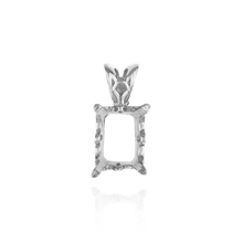 Load image into Gallery viewer, ITI NYC Emerald Shape Four Prong Filigree Pendants in 14K Gold (5.00 x 3.00 mm - 25.00 x 18.00 mm)