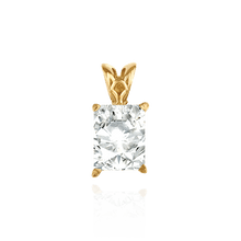 Load image into Gallery viewer, 14K Gold ITI NYC Emerald Shape Four Prong Filigree Pendants in 14K Gold (5.00 x 3.00 mm - 25.00 x 18.00 mm)