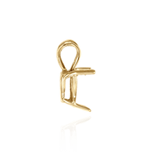 Load image into Gallery viewer, 14K Gold ITI NYC Heart Shape Four Prong Double Wire Pendants in 14K Gold (3.00 x 3.00 mm - 10.00 x 8.00 mm)