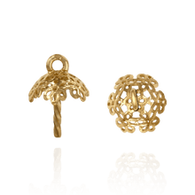 Load image into Gallery viewer, ITI NYC Pearl Cap Dangle Drops with Filigree and Peg (6.00 mm - 8.50 mm Cup)