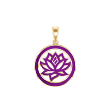 Load image into Gallery viewer, ITI NYC Lotus Pendant in 14K Gold