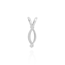 Load image into Gallery viewer, ITI NYC Marquise Shape V-End Double Wire Pendants in 14K Gold (4.25 x 2.25 mm - 10.00 x 5.00 mm)