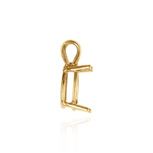 Load image into Gallery viewer, 14K Gold ITI NYC Pear Shape Four Prong Double Wire Pendants in 14K Gold (4.50 x 2.75 mm - 24.00 x 16.00 mm)