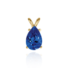 Load image into Gallery viewer, 14K Gold ITI NYC Pear Shape Four Prong Double Wire Pendants in 14K Gold (4.50 x 2.75 mm - 24.00 x 16.00 mm)