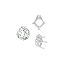 Load image into Gallery viewer, ITI NYC Four Prong Round Slider in Sterling Silver (5.50 mm - 10.00 mm)