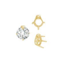 Load image into Gallery viewer, ITI NYC Four Prong Round Slider in 14K Gold (5.50 mm - 10.00 mm)