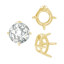 Load image into Gallery viewer, ITI NYC Four Prong Round Slider in 14K Gold (5.50 mm - 10.00 mm)