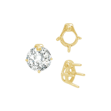 Load image into Gallery viewer, ITI NYC Four Prong Round Slider in 14K Gold (5.50 mm - 10.00 mm)