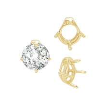 Load image into Gallery viewer, ITI NYC Four Prong Round Slider in 14K Gold (5.50 mm - 10.00 mm)