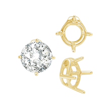 Load image into Gallery viewer, ITI NYC Four Prong Round Slider in 14K Gold (5.50 mm - 10.00 mm)