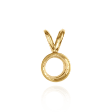 Load image into Gallery viewer, ITI NYC Round Tapered Bezel Pendant with Airline in 14K Gold (3.60 mm - 8.00 mm)