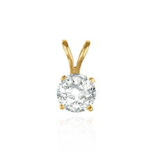 Load image into Gallery viewer, 14K Gold ITI NYC Round Four Prong Standard Pendants in 14K Gold (1.75 mm - 8.00 mm)