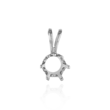 Load image into Gallery viewer, ITI NYC Round Six Prong Standard Pendants in 14K Gold (1.75 mm - 8.00 mm)