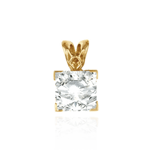 Load image into Gallery viewer, 14K Gold ITI NYC Square V-End Filigree Pendants in 14K Gold (4.00 mm - 12.00 mm)