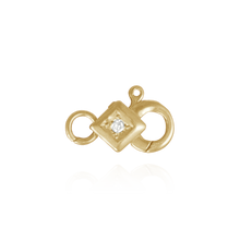 Load image into Gallery viewer, ITI NYC Lobster Locks With Diamonds (6.9 x 11.3 mm)