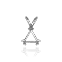 Load image into Gallery viewer, ITI NYC Triangle Shape Three Twin Prong Pendants in 14K Gold (3.50 mm - 9.50 mm)