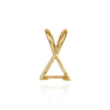 Load image into Gallery viewer, 14K Gold ITI NYC Triangle Shape V-End Pendants in 14K Gold (3.00 mm - 7.00 mm)