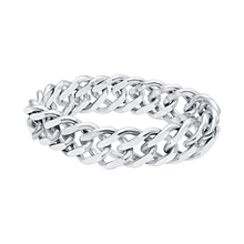Load image into Gallery viewer, Rivington St. Rambo Chain Ring in Sterling Silver