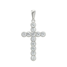Load image into Gallery viewer, ITI NYC Bezel Set Cross Pendant with Diamonds in 14K Gold