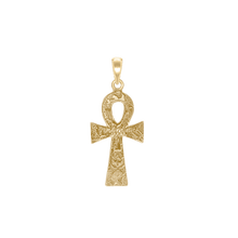 Load image into Gallery viewer, ITI NYC Egyptian Cross Pendant in 14K Gold
