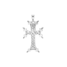 Load image into Gallery viewer, ITI NYC Armenian Cross Pendant in Sterling Silver