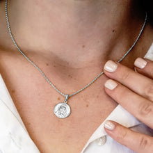 Load image into Gallery viewer, ITI NYC Madonna Pendant Medallion in Sterling Silver