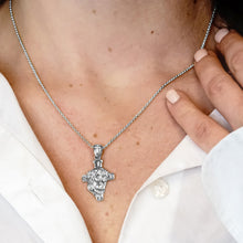 Load image into Gallery viewer, ITI NYC Jesus Christ Pendant Medallion in Sterling Silver