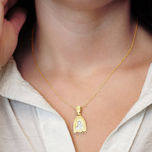 Load image into Gallery viewer, ITI NYC Madonna and Child Byzantine Double-Sided Pendant in Sterling Silver