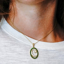 Load image into Gallery viewer, ITI NYC Star and Crescent Pendant in 14K Gold