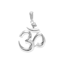 Load image into Gallery viewer, ITI NYC Hindu Om Pendant in Sterling Silver
