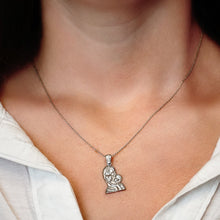 Load image into Gallery viewer, ITI NYC Madonna and Child Pendant Medallion in Sterling Silver