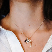 Load image into Gallery viewer, ITI NYC Spiritual Triple Charm Pendant in Sterling Silver