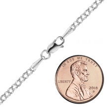 Load image into Gallery viewer, Soho Rolo Necklace in 14K White Gold