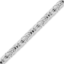 Load image into Gallery viewer, Bulk / Spooled Round Byzantine Handmade Chain in Sterling Silver (3.40 mm - 9.10 mm)