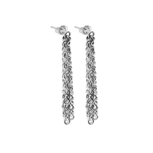 Load image into Gallery viewer, Handmade Ring Ring Chain Earrings (5.00 mm)