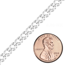 Load image into Gallery viewer, Bulk / Spooled Rambo Chain in Sterling Silver (2.10 mm - 4.60 mm)