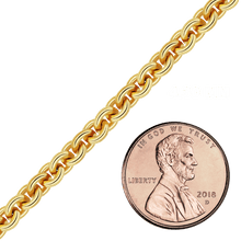 Load image into Gallery viewer, Bulk / Spooled Heavy Round Cable Chain in 14K Gold-Filled (1.00 mm - 6.50 mm)