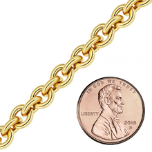 Load image into Gallery viewer, Bulk / Spooled Heavy Round Cable Chain in 14K Gold-Filled (1.00 mm - 6.50 mm)