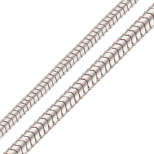 Load image into Gallery viewer, Bulk / Spooled Round Snake Chain in Platinum (1.20 mm - 1.60 mm)