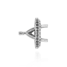 Load image into Gallery viewer, ITI NYC Four Prong Round Halo Settings With Peg in 14K Gold (1.50 mm - 9.25 mm)