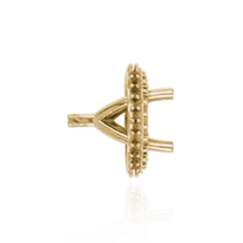 Load image into Gallery viewer, ITI NYC Four Prong Round Halo Settings With Peg in 14K Gold (1.50 mm - 9.25 mm)