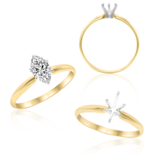 Load image into Gallery viewer, ITI NYC Marquise Shape Solitaire