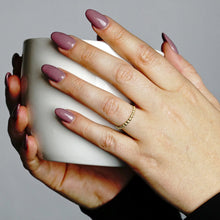 Load image into Gallery viewer, Stackable Ring with Beaded Design Band in Sterling Silver