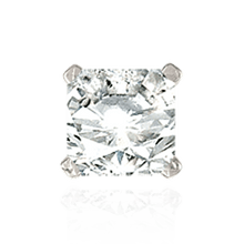 Load image into Gallery viewer, ITI NYC Four Prong Square Solitaire Basket Settings With Peg in Platinum (3.00 mm - 8.00 mm)