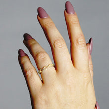 Load image into Gallery viewer, Stackable Ring with Scalloped Design in 14K Gold