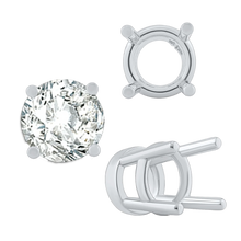 Load image into Gallery viewer, ITI NYC Four Prong Heavy High Setting in Sterling Silver (4.50 mm - 9.00 mm)